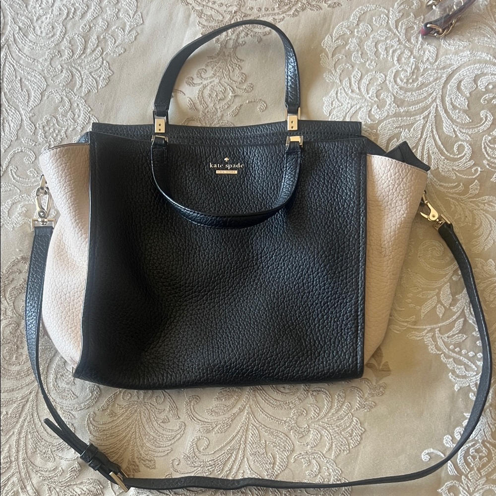 Kate Spade Black and Cream Tote Bag